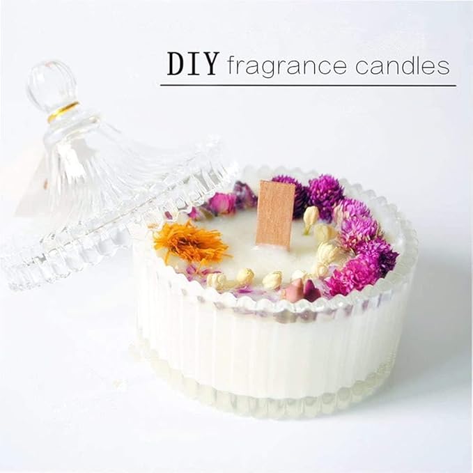 TooGet Dried Natural Flowers - Includes Red Rose, Peony Ball, Gomphrena globosa, Peach, Edible Flower Kit for Soap Making & Crafts