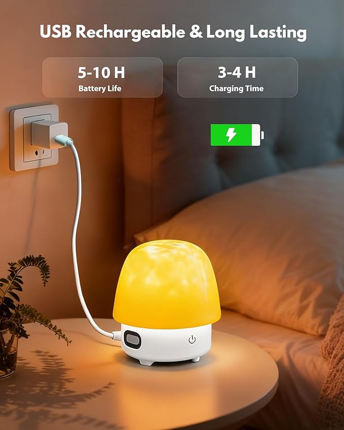 Spa-Like Shower Light with Bluetooth Speaker, Waterproof Shower Lamp with White Noise, 16 Colors Ocean Wave Projector Light with Remote & Touch Control, Lumena Lamps for Inside Shower Bathroom Bathtub