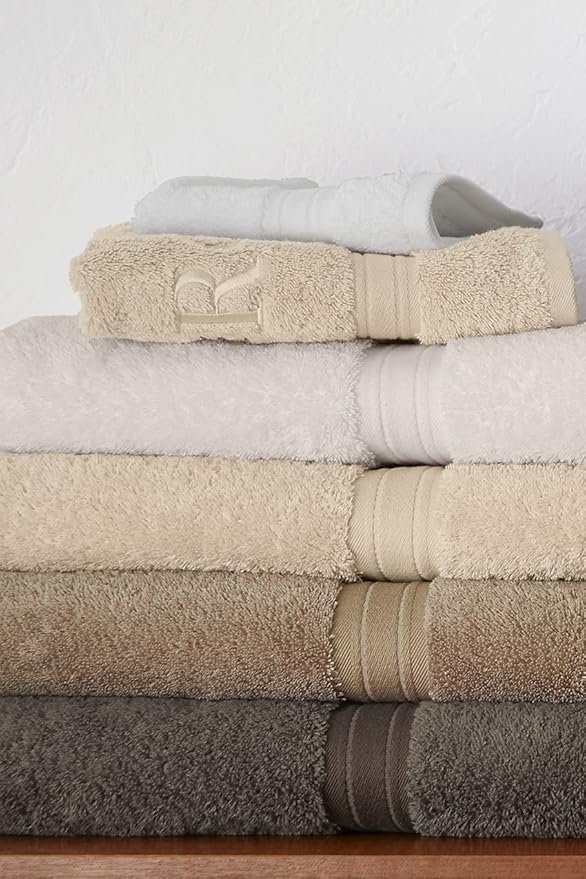 Lands' End Supima Towel White Washcloth Set