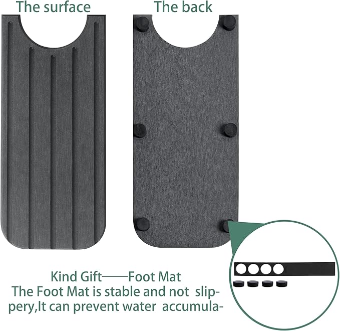 17inch x 4inch Kitchen Sink Faucet Mat, Water Absorbing Stone Faucet Splash Guard for Bathroom Counter, Quick Drying Diatomite Tray for Kitchen Sink, Dark Gray