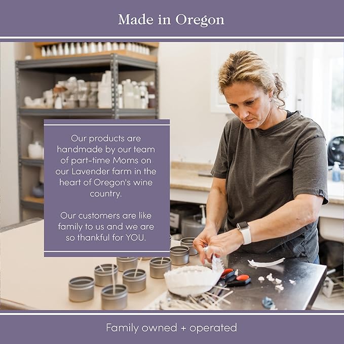 Victoria's Lavender Gift Set - Handmade Soap, Hand & Body Lotion, Lip Balm, Body Candle Luxury Lavender Products, Ideal Pamper Gifts for Women & Spa Gift - Made in the USA Lavender Set