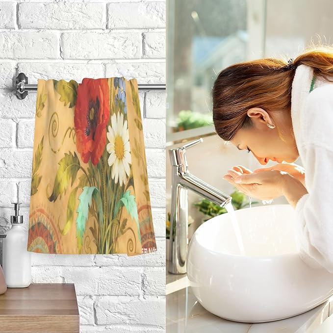 Pure Cotton,Bath Towel Cotton Washcloths for New Home Sets 16 x 28