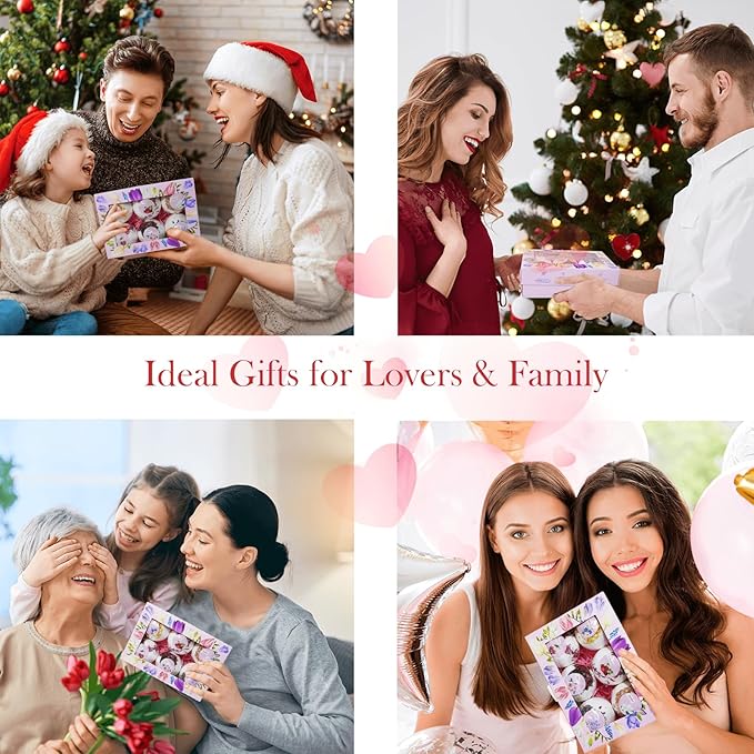 Bath Bombs, Flower Petals Bath Bombs for Women, Handmade Fizzy Bath Bomb with Essential Oils Bath for Moisturizing Dry Skin & Relaxing, Birthday Valentines Mother's Day SPA Gifts for Women