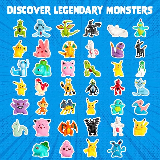 Poke Monster Bath Bomb for Kids with Surprise Toys Inside (Gift Set) - Large Bubble Bath Bombs for Boys & Girls - Skin-Safe, Made in USA, Birthday Gift & Stocking Stuffers for Kids by Two Sisters