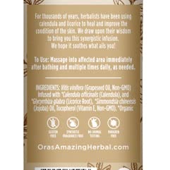 Ora's Amazing Herbal Calendula Skin Salve and Oil Set, Made with Grapeseed Oil, Organic Licorice, Responsibly Sourced Beeswax, 4 oz salve with 2 oz oil