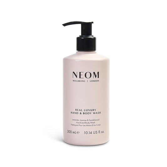 Neom – Real Luxury Hand & Body Wash, 300ml | Lavender, Jasmine & Sandalwood | Gently Cleanse & Soften