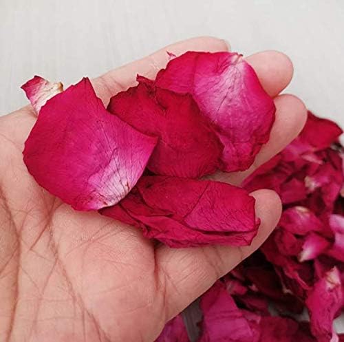100 Grams Dried Natural Real Red Rose Petals Real Flower Rose Petals for Bath Aromatherapy Wedding Party Decoration Crafts Accessories