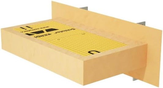 The Original Granite Bracket Floating Shower Bench Kit with Orange Foam Board 18 in. x 10 in. x 4 in. and Shower Bench Bracket - Ready to Tile Shower Seat (1 Count)