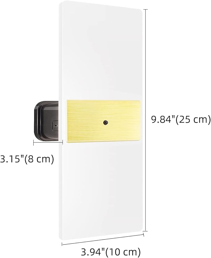 BIGMONAT USB Rechargeable Wireless Wall Light, Color Changing Sconce Light with Remote, Dimmable RGB Night Light for Hallway Bathroom Kids Bedroom Mood Lighting