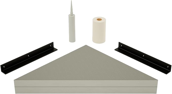 The Original Granite Bracket-The Original (18x18) Corner Shower Bench- Shower Bench,Bench Seat, DIY Shower Benches,Bathroom Décor, Space Efficiency, Luxurious Feel,1 Count