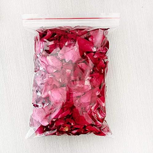 100 Grams Dried Natural Real Red Rose Petals Real Flower Rose Petals for Bath Aromatherapy Wedding Party Decoration Crafts Accessories