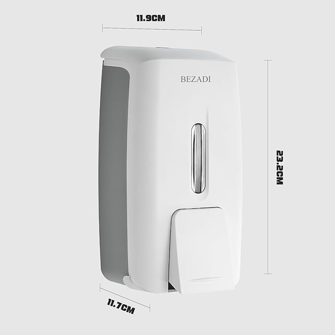 27fl oz Hand Soap Dispenser Wall Mount for Bathroom Kitchen Liquid Sanitizer ABS Plastic White 9088