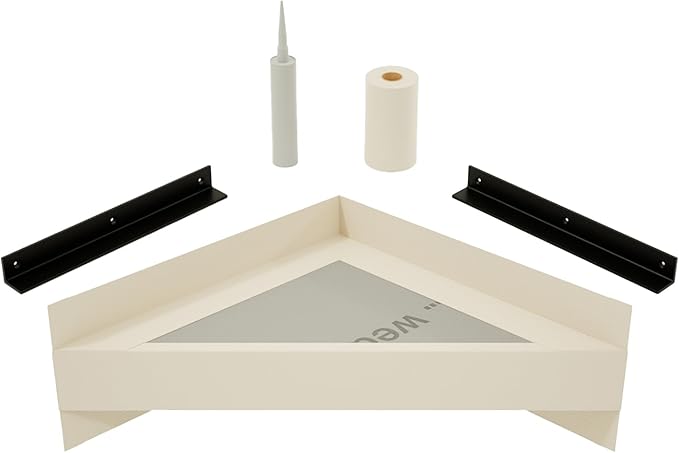 The Original Granite Bracket - The Original(32x32) Floating Corner Shower Bench Kit™ with Wedi-Transform Your Shower with Style. Shower Remodel, Shower Bench, DIY Shower Benches,