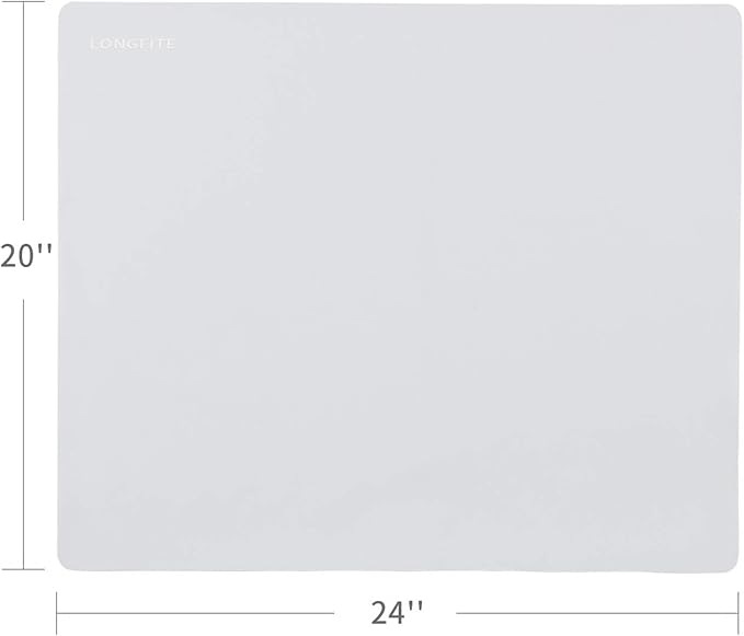 24''x20'' Extra Large Silicone Baking Mat for Dough Rolling Pastry Fondant Mat Nonstick and Nonskid Heat Resistent, Countertop Protector, Dining Table Mat and Placemat (Extra Large Gray 2 Pack)