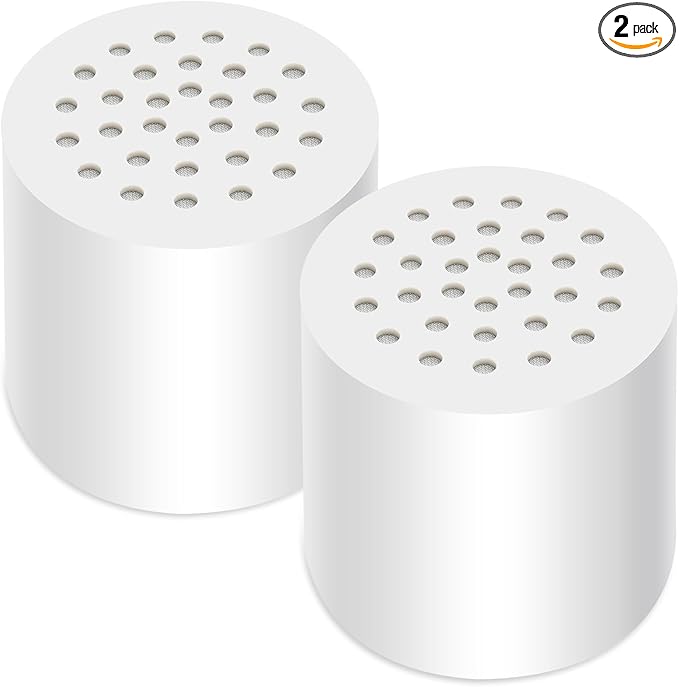 2 Pack 20 Stage Shower Filter Replacement Cartridge, Universally Compatible With Any Similar Design, Water Softener with High Output,home water purification accessories