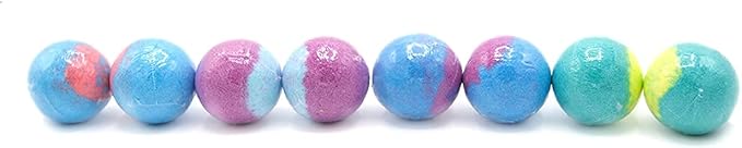 Crayola Colorful Scented Bath Bombs for Kids, Color You Bath Non-Toxic Bathbomb Fizzies for Boys Girls Holiday Stocking Stuffer, Grape Jam, Laser Lemon, Cotton Candy, & Bubble Gum Scents