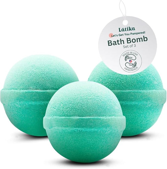 Latika Classic Bath Bomb Mermaid - Black Raspberries Mixed, Dark Plum, and Warm Vanilla for Skin Nourishment