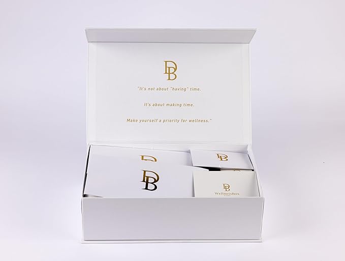 White Wellness Box 12pc Self Care Spa Gift Basket for Women - Loving Gift Basket for Mothers Day, Birthday, Best Friend set, Womens Beauty Kit. Luxury Gifts with Scented Candle, Bath Bomb.