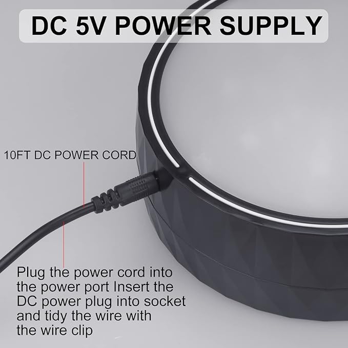 Battery Operated Ceiling Light, Wireless Shower Light with Timer, Color Changing Mood Lighting, Dimmable RGB Night Light for Hallway Pantry Closet Bedroom Bathroom Tub, 5.4"