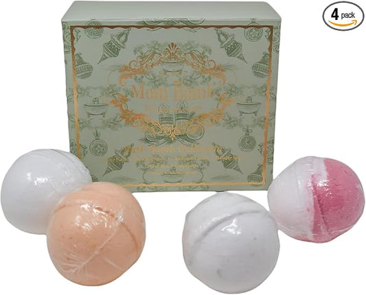 Mom Bomb Bath Bomb (Candy Cane, Sparkling Snow, Christmas Cookie, Holiday Spice)