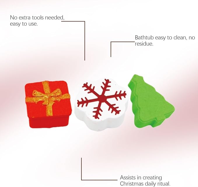 Bath Bombs Gift Set, Christmas Gifts,Gift Ideas for Her/Him, Wife, Girlfriend,3 Pack