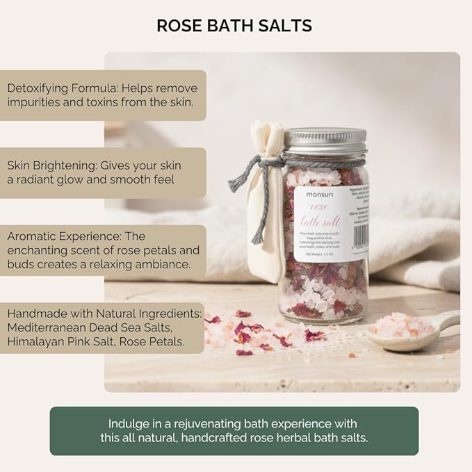 Anniversary Gifts for Women | Romantic Home Spa Kit for Women with Rose Candle, Bath Bomb, Bath Salts, Soap & Body Oil. Birthday Gifts for Wife, Girlfriend Gifts, Long Distance Relationship Gifts.