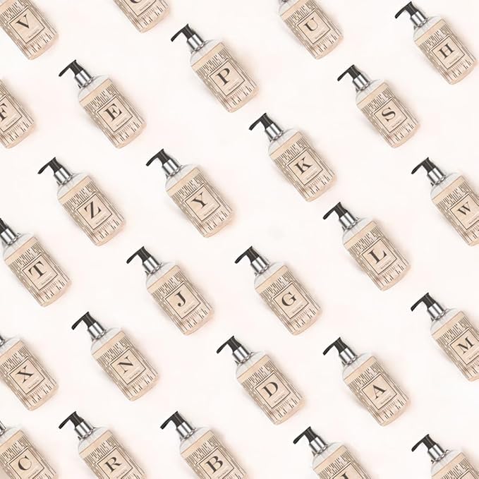 Brevä Soap Co. Monogrammed Luxury Liquid Hand Soap | Choose from Letters A to Z | Citrus Bloom Scent | Personalized Liquid Hand Wash for Bathroom & Kitchen |12 oz - Letter S (Pack of 1)