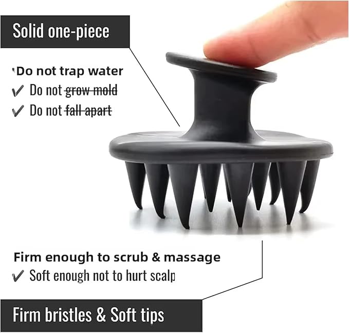1pcs Hair Brush Scalp Massager for Hair Growth Silicone Scalp Massager Shampoo Brush Scalp Scrubber Exfoliator Tools