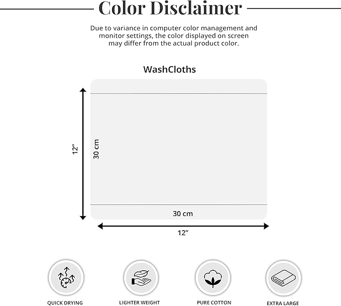 Tens Towels Pack of 60 Washcloths, 12 x 12 Inches, Lighter Weight, Quick to Dry, Super Soft & Absorbent, Gentle Face Towels, Hotel Quality, Perfect for Bathroom, Gym, Spa (Forest Green, 60 Pack)