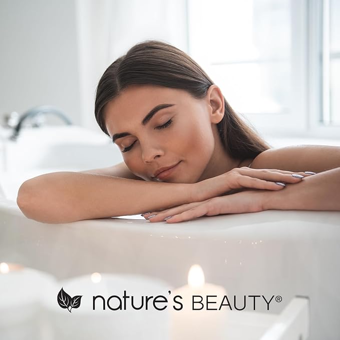 Nature's Beauty Lavender & Rosemary Bath Bomb Multi-Pack - Luxury Fizzy Spa Bath Bomb to Help Calm, Soothe + Revive Dull and Dry Skin Made with Coconut Oil & Witch Hazel, 5.5 oz (4 Pack)