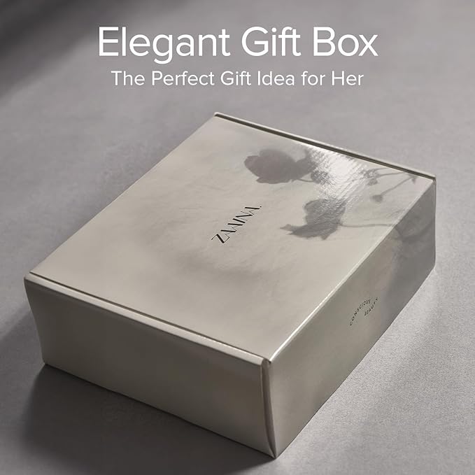 ZAAINA Spa Gift Basket for Women – Luxury Self Care Kit with Face Mist, Glow Serum, Soaps, Lip Balm & Candle – Natural Pampering Care Package for Women – Birthday & Relaxation Spa Basket (Premium Set)