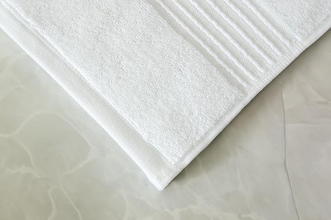 Milara Turkish Luxurious Extra Large Cotton Bath Sheet | Premium Bath Sheet Towels Ultra-Soft, Highly Absorbent, Durable | White Color Plush Bath Sheets, (35x70 Inches)