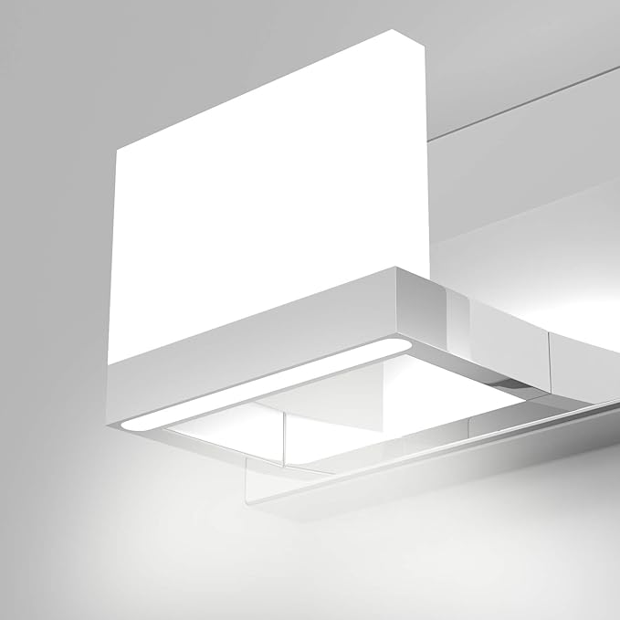 Tipace 5 Lights Modern Chrome Vanity Light for Bathroom Wall Light Up and Down LED Bathroom Light Fixtures Over Mirror(White Light 6000K)