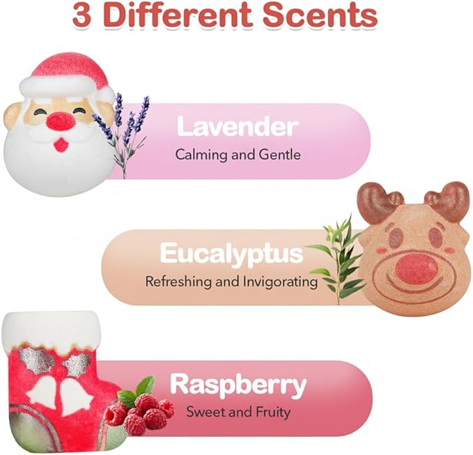 Bath Bomb Gift Set 9 Packs for Girls and Boys, Handmade and Nature Bath Bombs with Surprise for Kids, Perfect for Bubble Bath, Christmas Birthday Gifts for Kids Toddler Women