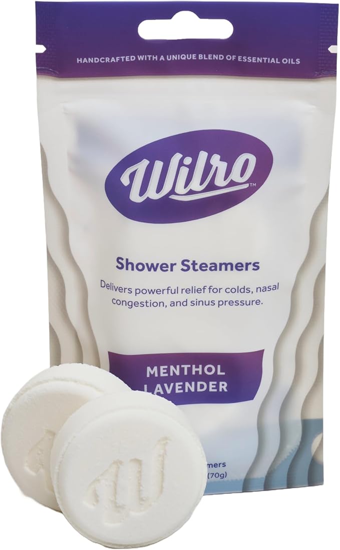 Wilro Soothing, Aromatic Shower Steamers, 3 Pack, Sampler Pack - 2 of Each Scent (6 Steamers)