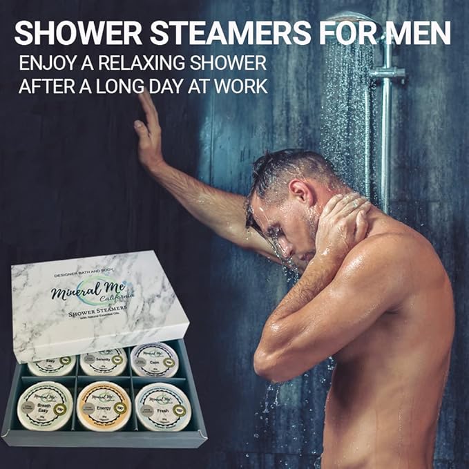 Shower Steamers Aromatherapy - Organic Natural Shower Bombs Vapor Tablets, Aromatherapy for Home Spa, Relaxing Self Care Gift for Men, Women, Stocking Stuffers, Christmas Gifts for Him, Her, Coworker