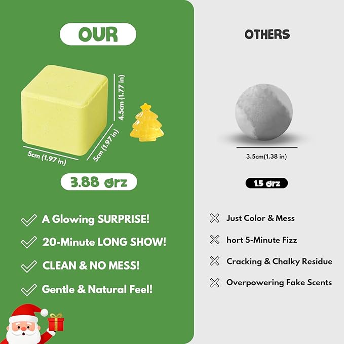 Christmas Bath Bombs with Surprise Toys Inside: 6 Pack Handmade Gifts Bath Bomb Set for Women Relaxing Bubble Bathbombs Scented Gift Stocking Stuffers Holiday Birthday for Men Kids Girls Girlfriend