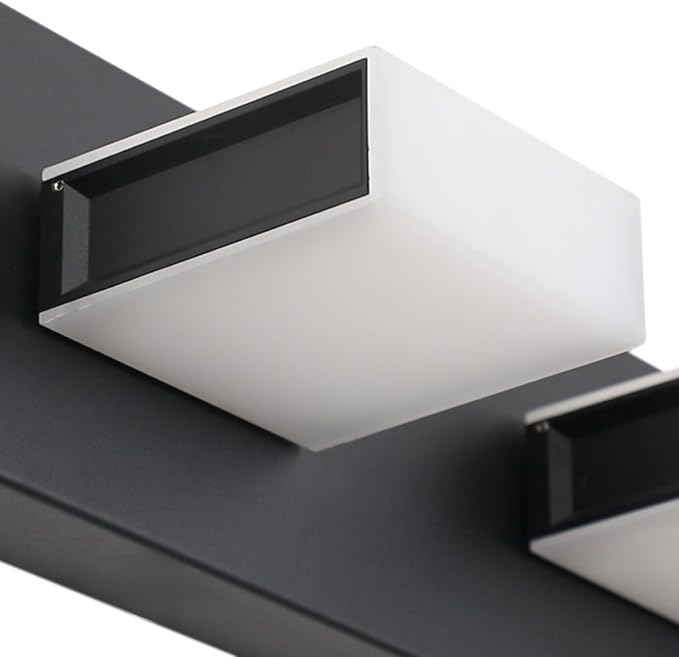 Aipsun Modern Bathroom Light Fixtures - 3 LED Vanity Lights for Over Mirror, White Light 6000K