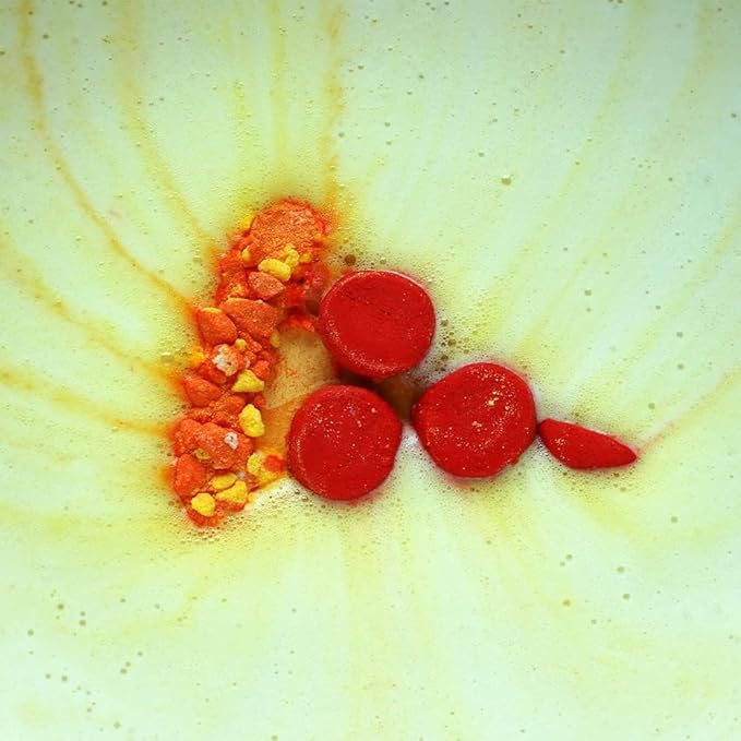 Pizza Bath Bombs Set of 8 Slices – Large Fizzies for Relaxing Bubble Bath, Handmade Spa Gift for Women, Men & Kids – Fun Pizza-Shaped Aromatherapy Bath Bomb Gift Set