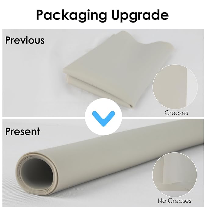 2 Pack Extra Large Silicone Mats for Countertop - Counter Table Protector Placemats for Baking Crafts, Light Gray Kids Dinner Placemat Nonstick Nonskid Heat-Resistant Kitchen Pad, 23.6'' x 15.6''