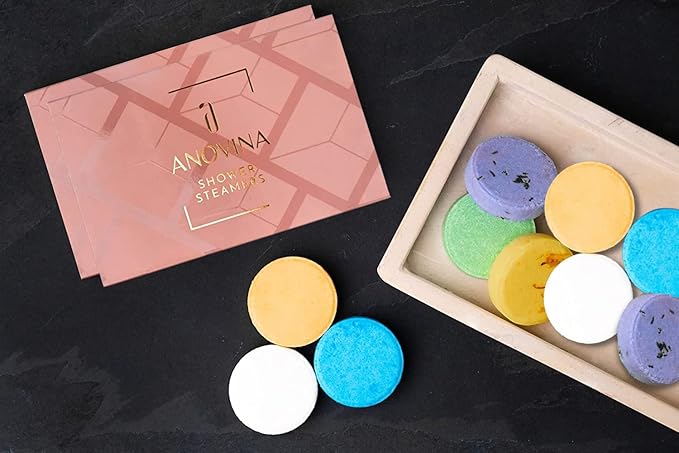 12XL Shower Steamers Aromatherapy Gift Box -Proudly Made in USA - Shower Bombs with Pure Essential Oils, Gifts for Men and Women Shower Tablets. Mothers Day Gift Idea.