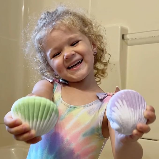 Skin-Safe Magic Shell Bath Bombs for Kids with Surprise Jewelrys Inside, 9 Extra Large Bath Salts with Calming and Long Lasting Scent, Natural Bubble Bath Bombs for Girls Sensitive Skin