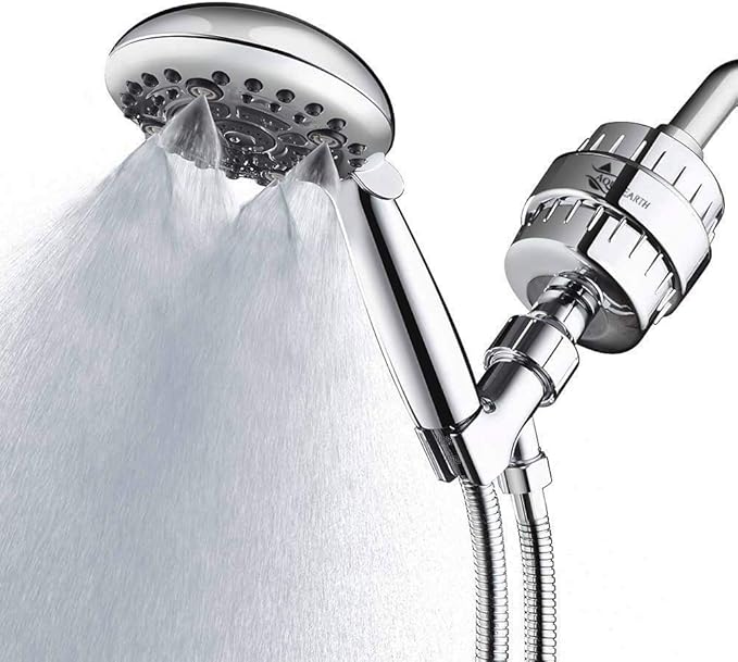 Aqua Earth Replacement Filter Cartridge Mega Pack 4 Cartridges (No Housing), Compatible with Any Shower Filter of Similar Design Universal High output