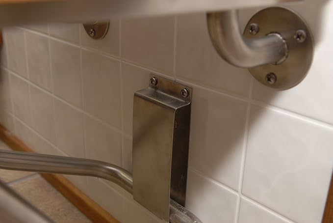 Teak Wall Mounted Shower Bench Seat | 24" W x 16" D | Plantation Teak | ADA Compliant