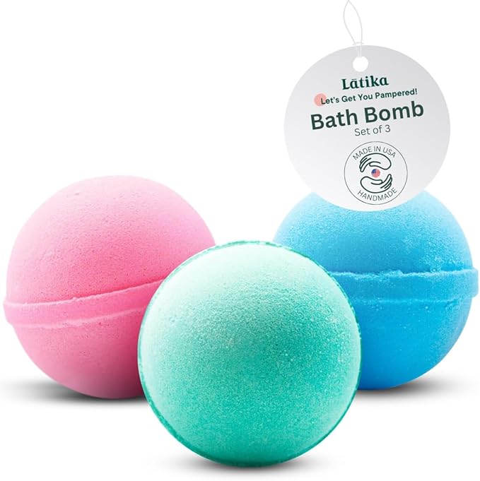 Latika Classic Bath Bombs - Unicorn, Mermaid, and Princess for Ultimate Relaxation and Skin Nourishment