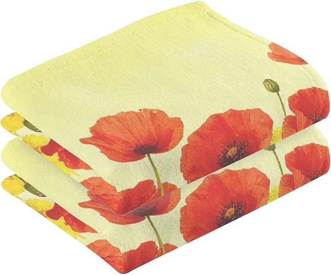 Pure Cotton,Gym Towel Kitchen Washcloths Cotton for Daily Washing Set of 2 16x28，Suitable for use in bathrooms, Swimming Pools, Beaches, Sports venues, etc.