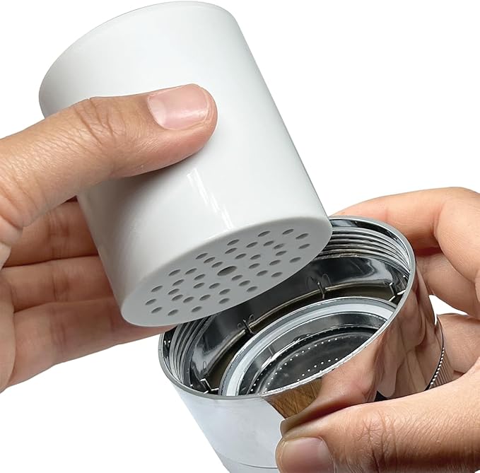 4 Pack 15 Stage Shower Filter Replacement Cartridge for Hard Water, Universally Compatible with Any Similar Design, Shower Water Softener with High Output