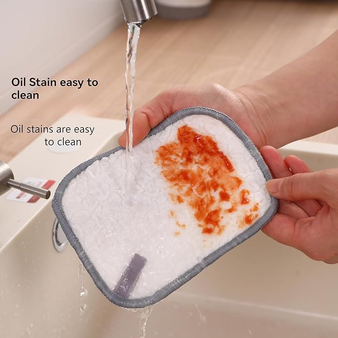 10 PCS Multipurpose Wire Dishwashing Cloth 2025 Upgraded Double-Sided Dishwashing Cloth, Stainless Steel Wire with Multi-Layer Cotton Thread, Metal Scrubbing Pads for Kitchen Cleaning