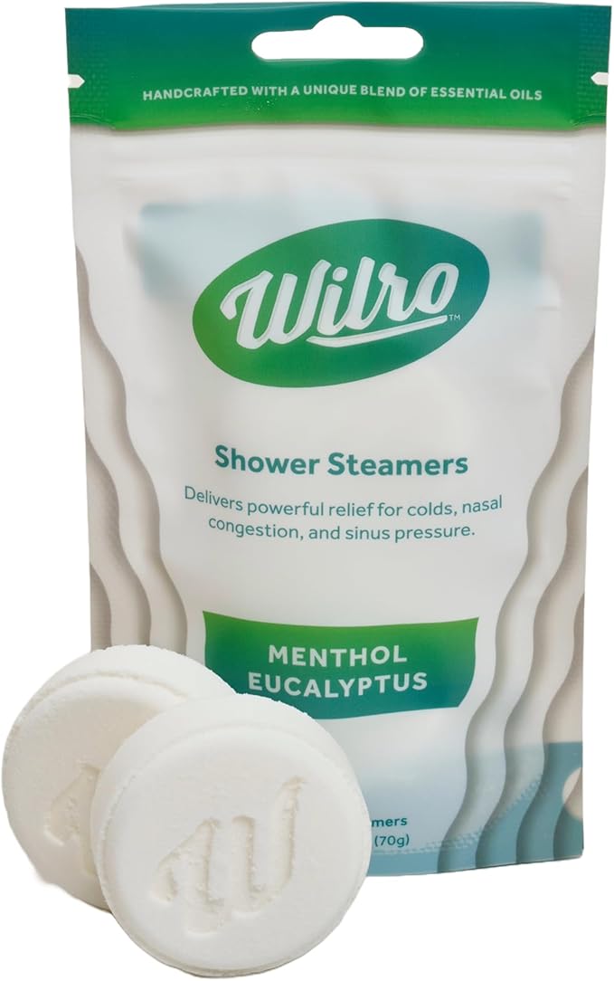 Wilro Soothing, Aromatic Shower Steamers, 3 Pack, Sampler Pack - 2 of Each Scent (6 Steamers)