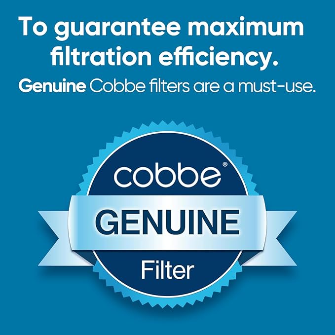 Cobbe 2 Pack Replacement Filters for Handheld Shower Head - Water Softener Filters Beads for Hard Water - Remove Chlorine - Reduces Dry Itchy Skin